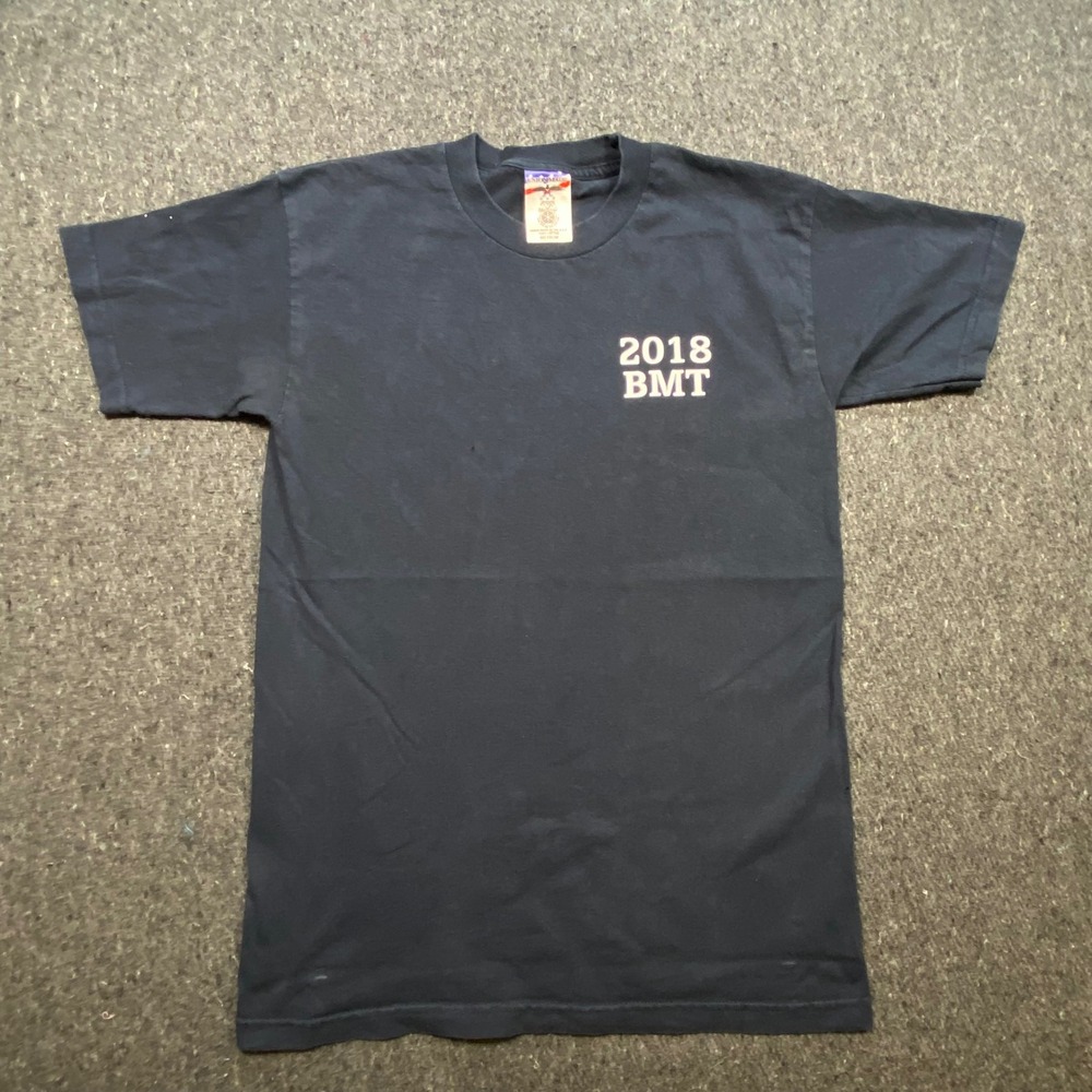 Union Made IBEW Mens Medium Navy Blue 2018 BMT Graphic T-Shirt USA Made Cotton